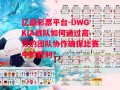 亿盛彩票平台-DWGKIA战队如何通过高效的团队协作确保比赛中的胜利？